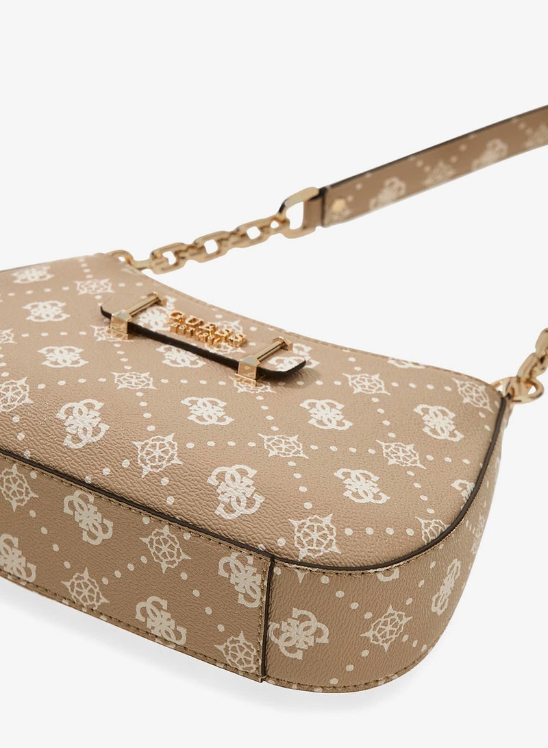 GUESS Carrie Logo Top Zip Shoulder Bag - Image 3